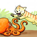 Kitten vs. Octopus!